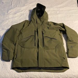 Mountain Hardware Cloud Bank Insulated Mens Jacket Ski Goretex Large Green